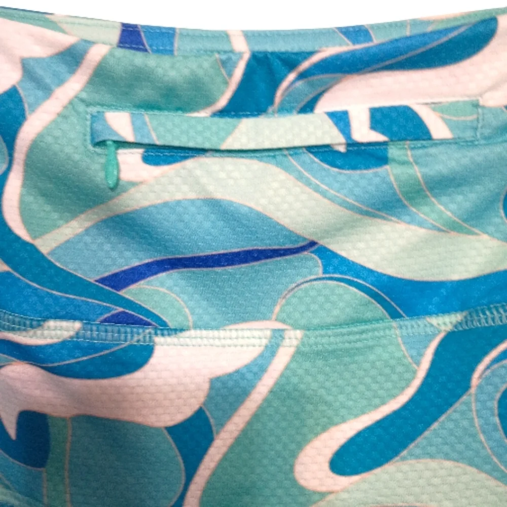 Gottex -Blue and White Patterned Skort - size Large - Picture 3 of 4